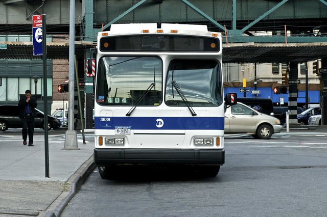 Shot of MTA bus